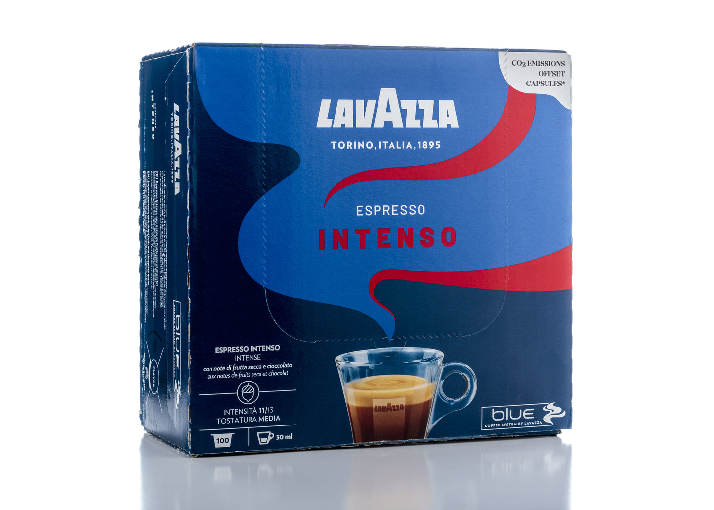 קפסולות לאווזה בלו 100 יח LAVAZZA BLU