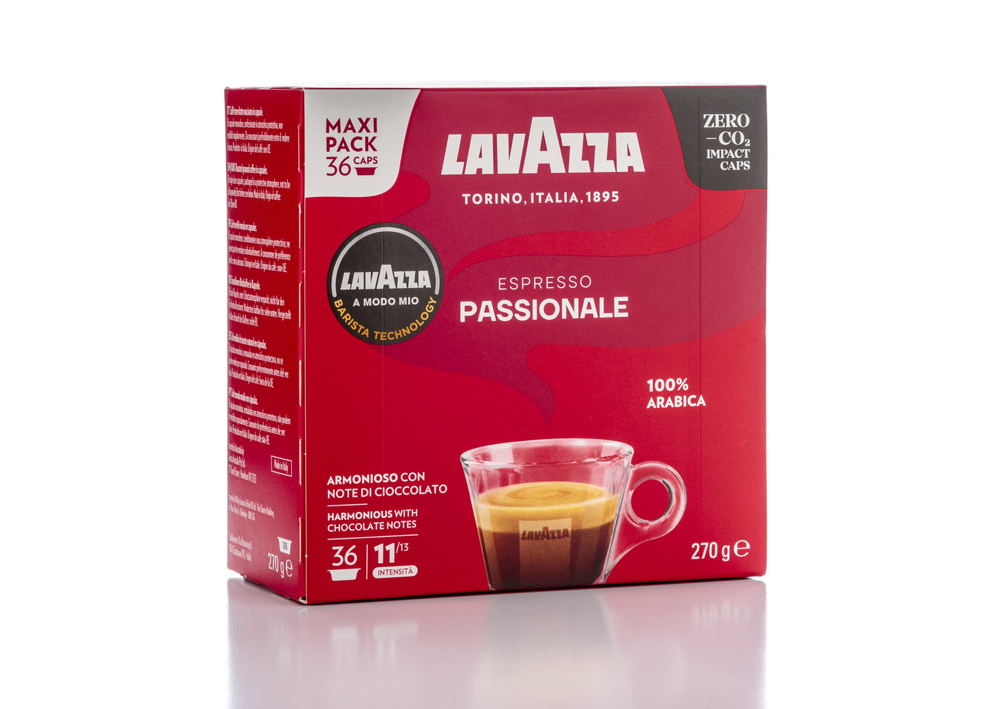 קפסולות קפה LAVAZZA - Espresso Passionale A MODO MIO 36 CUPS