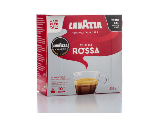 קפסולות קפה LAVAZZA - Qualita Rossa A MODO MIO 36 CUPS