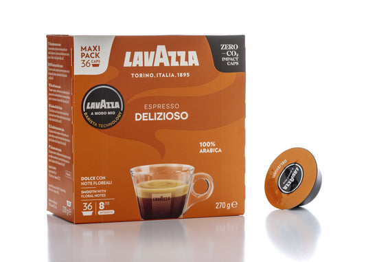 קפסולות קפה LAVAZZA - Espresso Delizioso A MODO MIO 36 CUPS