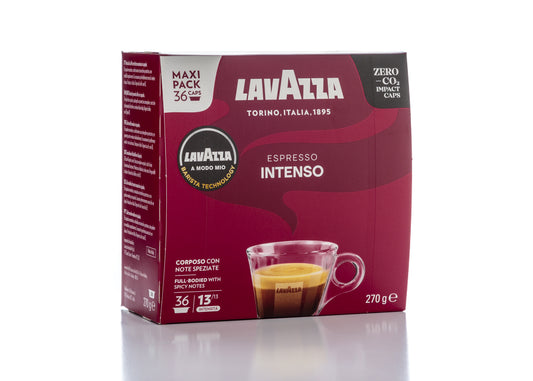 קפסולות קפה LAVAZZA - Espresso Intenso -A MODO MIO 36 CUPS